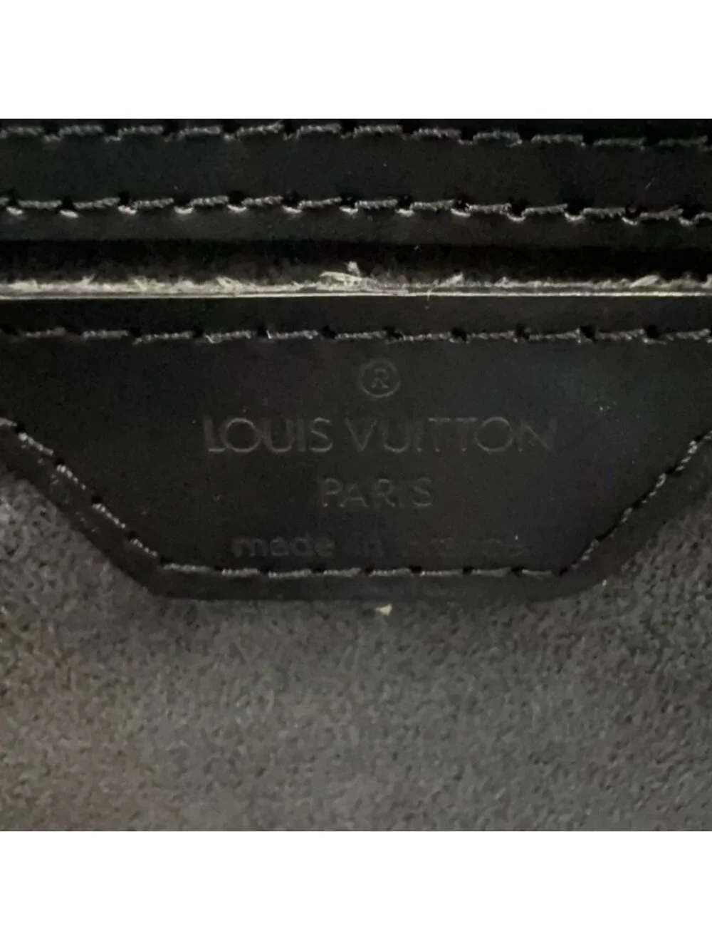Louis Vuitton Souflo Epi Noir Leather Black Handbag Gold
